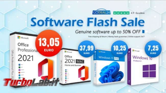 migliori offerte Godeal24: Windows 10 Pro 6,12 € (aggiornamento GRATUITO Windows 11), Office 2021 originale partire 13,05 €! - FrShot_1681291350
