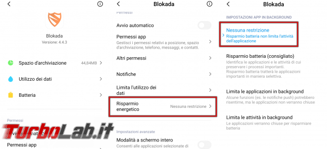 MIUI (Xiaomi): come impedire chiusura automatica app Android - xiaomi risparmio energetico app