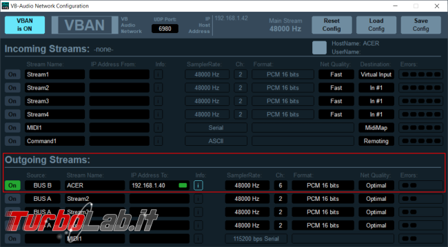 Mixer stereo/surround virtuale rete: breve guida Voicemeeter