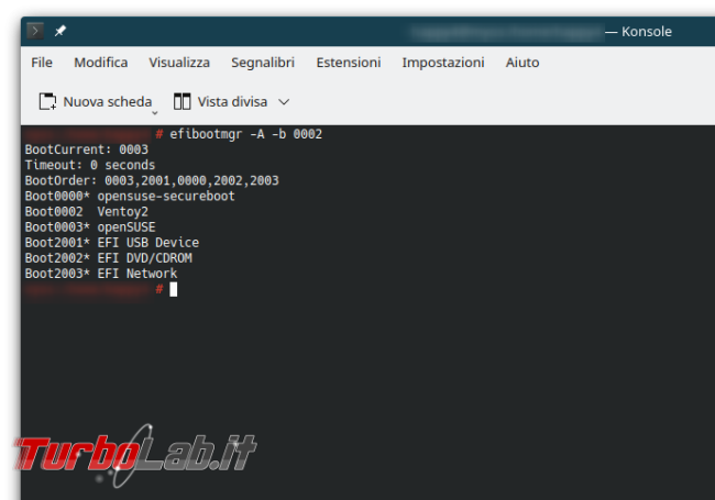 Modifichiamo voci avvio UEFI direttamente sistema operativo [Linux,Windows]