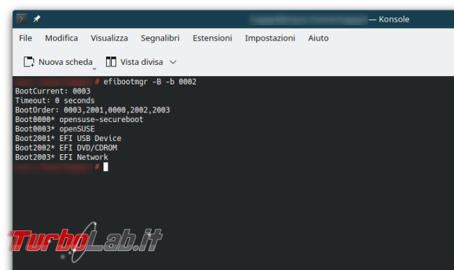 Modifichiamo voci avvio UEFI direttamente sistema operativo [Linux,Windows]