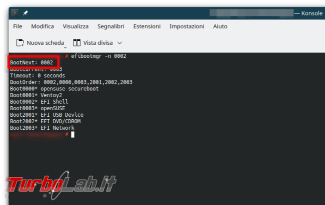 Modifichiamo voci avvio UEFI direttamente sistema operativo [Linux,Windows]