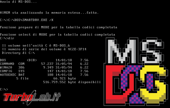 MS-DOS oggi: storia completa Windows