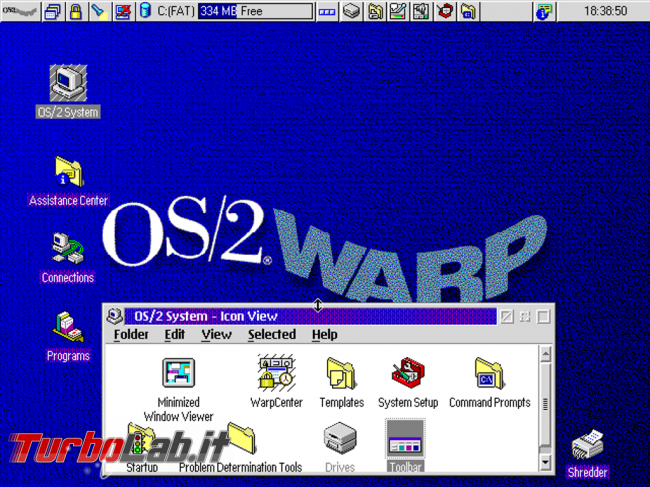 MS-DOS oggi: storia completa Windows - OS-2 Warp Desktop