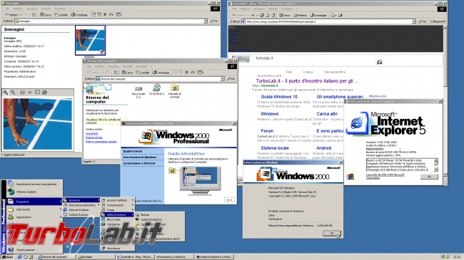 MS-DOS oggi: storia completa Windows - windows 2000 spotlight