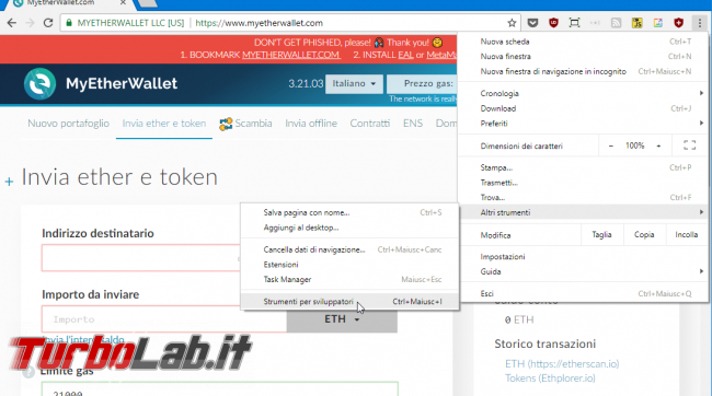 MyEtherWallet, Load all tokens: come caricare/mostrare TUTTI token colpo solo (video)