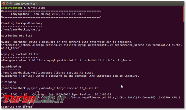 MySQL/mysqldump: creare file distinto/singolo ogni database zzmysqldump (script)