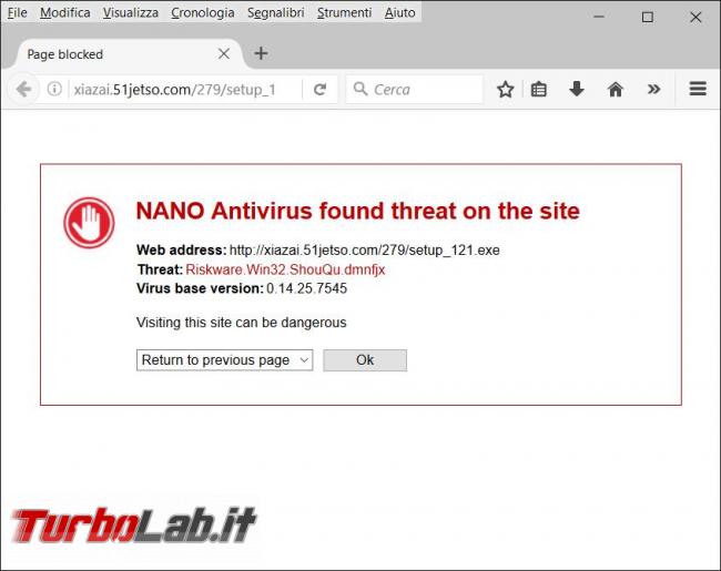 Nano antivirus messo prova TurboLab.it