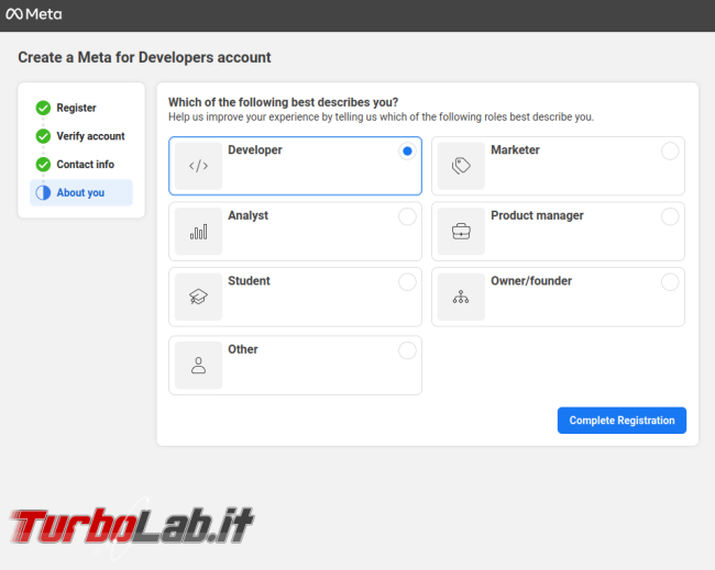 Non arriva SMS developers.facebook.com ! Come completare registrazione Meta for Developers (account sviluppatore Facebook)? - facebook-phone-number-5
