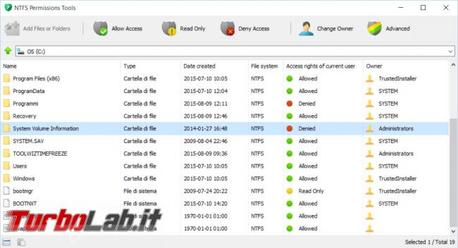 NTFS Permissions Tools migliora gestione permessi file cartelle
