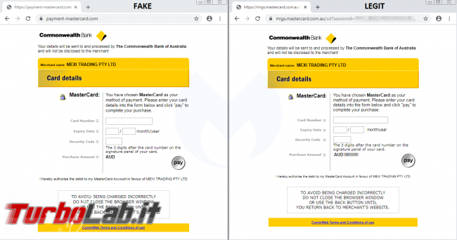 nuova truffa cui rubano dati carte pagamento