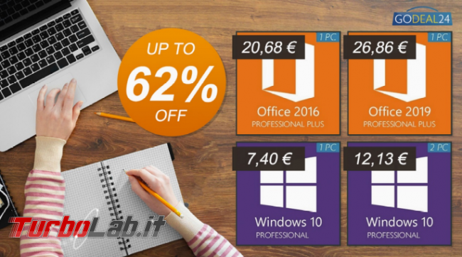 Offerta settimanale Godeal24: prezzi mai così bassi Windows 10 soli 7,4 € - FrShot_1616508753