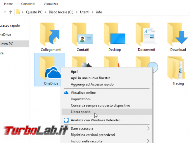 OneDrive Windows 10: guida Segnaposto (Placeholder) File richiesta (Files On-Demand)