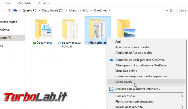 OneDrive Windows 10: guida Segnaposto (Placeholder) File richiesta (Files On-Demand)
