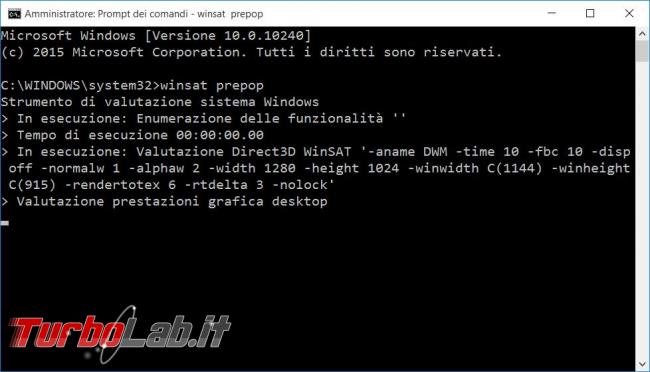 Ottenere l’indice prestazioni computer Windows 10