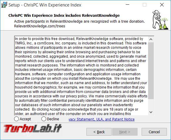 Ottenere l’indice prestazioni computer Windows 10
