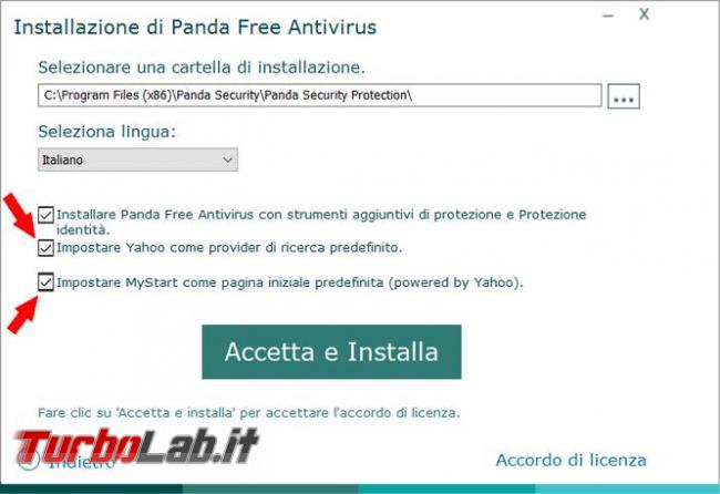 Panda Free Antivirus messo prova TurboLab.it
