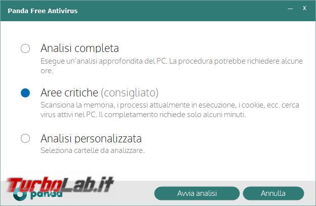 Panda Free Antivirus messo prova TurboLab.it