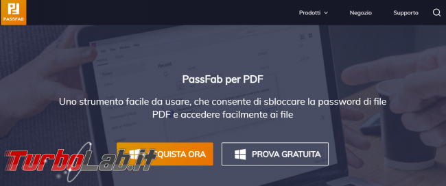 PassFab PDF: sblocca password file PDF accedere facilmente documenti - FrShot_1652779554