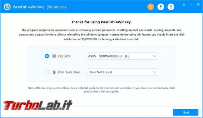 Password Windows dimenticata? C'è PassFab 4WinKey!