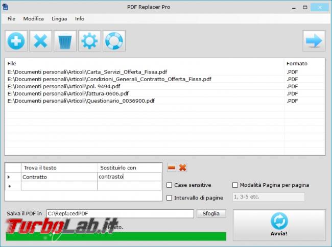 PDF Replacer Pro regalo sino 30 Agosto 2019