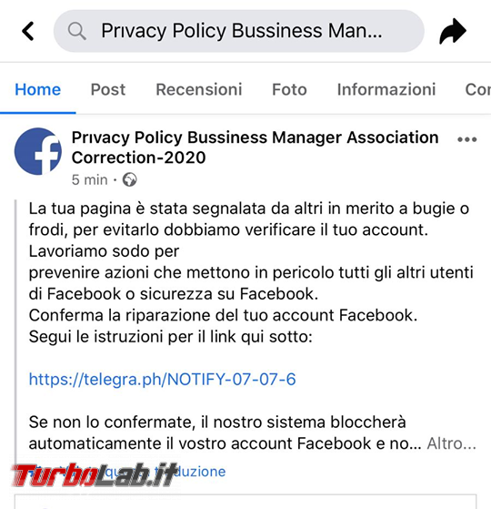 Phishing Facebook: pagina è stata segnalata altri merito bugie frodi - 107621787_2572554792994712_6943801134978593935_n