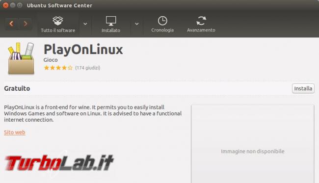 PlayOnLinux ti permette usare molti giochi programmi Windows Ubuntu