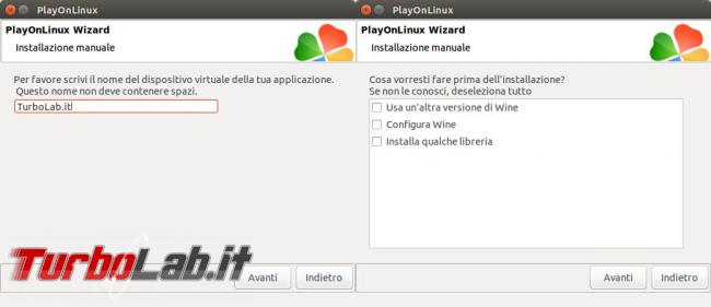 PlayOnLinux ti permette usare molti giochi programmi Windows Ubuntu