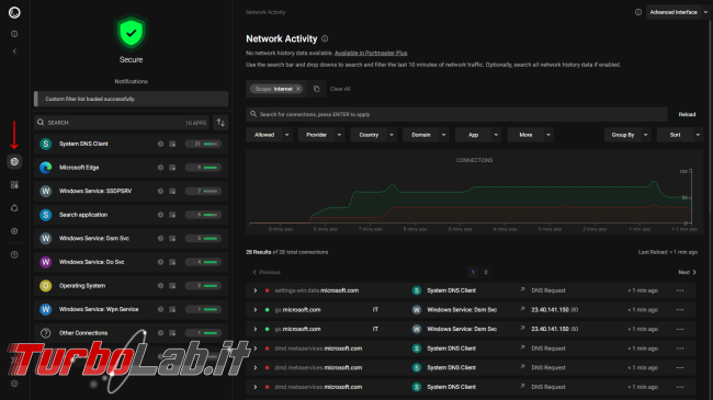 Portmaster: firewall -blocker molto altro