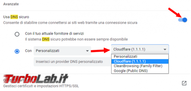 Privacy Windows 11: come attivare DNS over HTTPS (DoH) nascondere siti visti lavoro