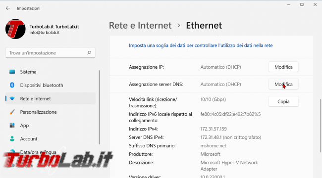 Privacy Windows 11: come attivare DNS over HTTPS (DoH) nascondere siti visti lavoro - zShotVM_1635584116