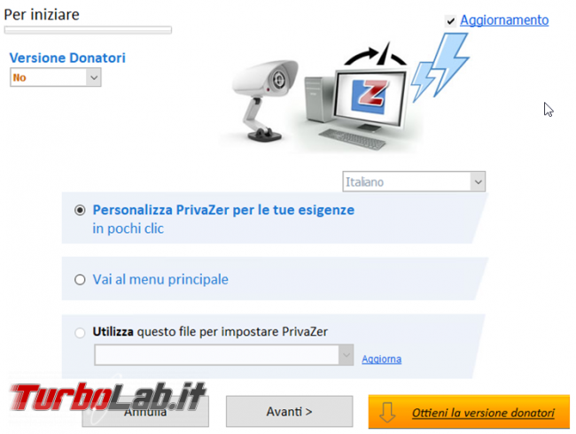 Privazer avrai pulizia completa sistema operativo massima privacy