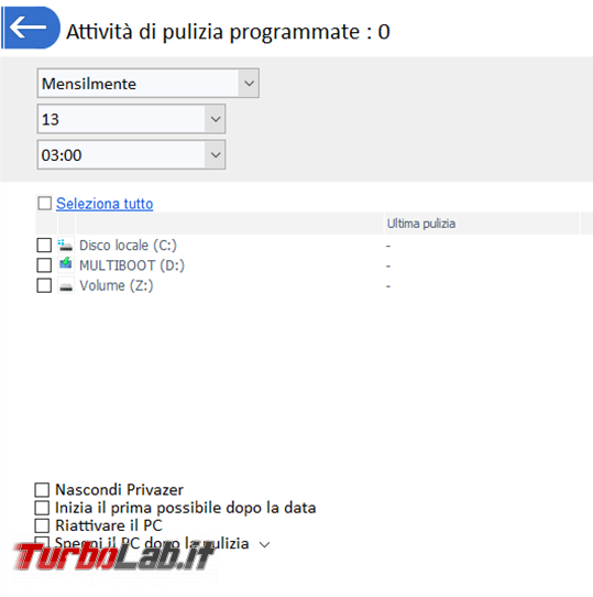 Privazer avrai pulizia completa sistema operativo massima privacy