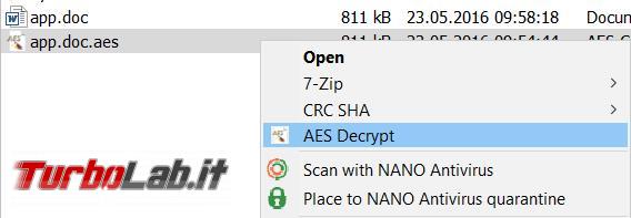 Proteggere file password crittografia: guida rapida AES Crypt