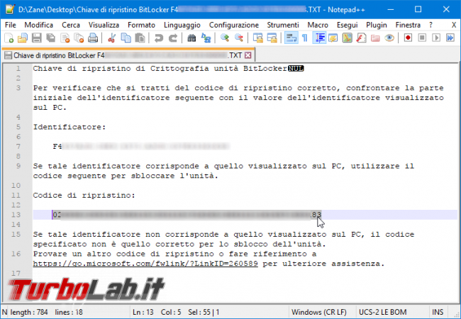 Proteggere password memoria/chiavetta USB, senza installare programmi aggiuntivi: guida BitLocker To Go Windows 10, Windows 8, Windows 7 - Proteggere chiavetta USB con password BitLocker To Go (4)