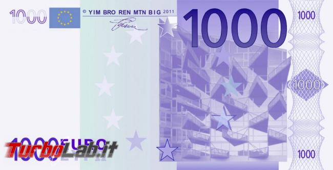 Quanto investire Bitcoin? 100 €, 500 €, 1.000 €? (video) - banconota 1000 euro