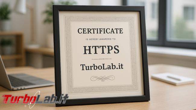 Questa settimana TLI (10 maggio 2025) - https certificate