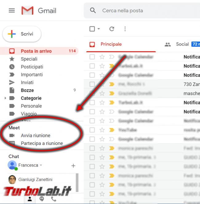 Questa settimana TLI (13 giugno 2020) - nascondere meet e chat da gmail (2) Questa settimana TLI (13 giugno 2020) - nascondere meet e chat da gmail (2)