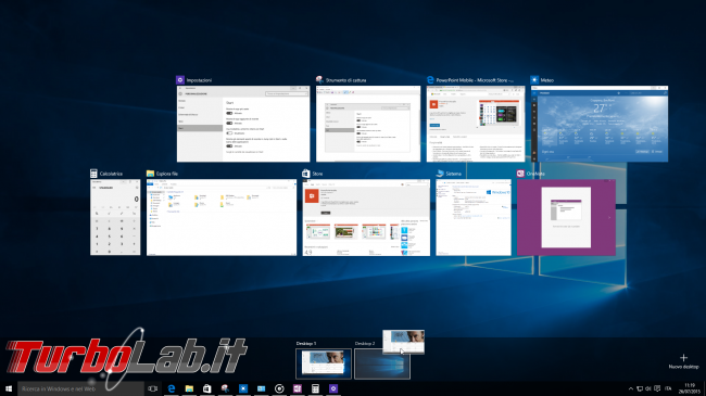Questa settimana TLI (18 luglio 2015) - windows 10 desktop virtuali