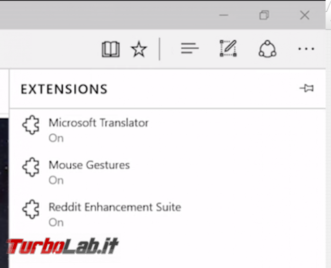 Questa settimana TLI (19 marzo 2016) - Microsoft edge extensions