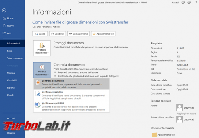 Questa settimana TLI (20 marzo 2021)