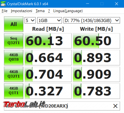 Questa settimana TLI (23 febbraio 2019) - benchmark crystaldiskmark hard disk Questa settimana TLI (23 febbraio 2019) - benchmark crystaldiskmark hard disk