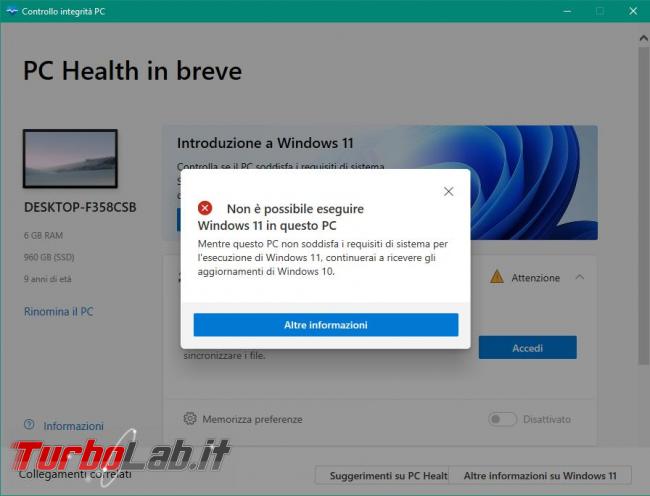 Questa settimana TLI (26 giugno 2021) - pc incompatibile windows 11