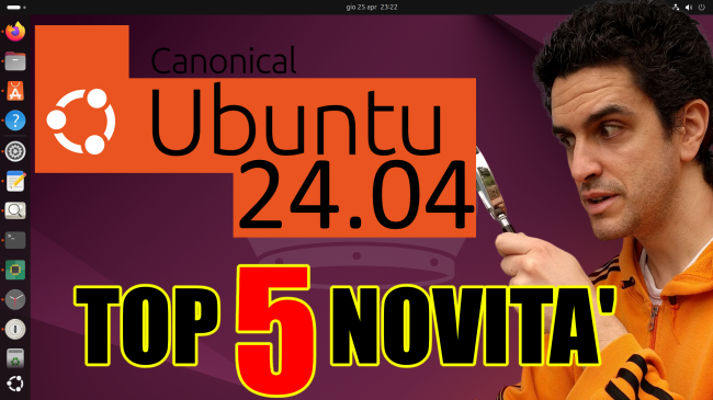 Questa settimana TLI (27 aprile 2024) - recensione ubuntu 24.04 spotlight