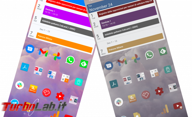 Questa settimana TLI (28 novembre 2020) - android colori spenti
