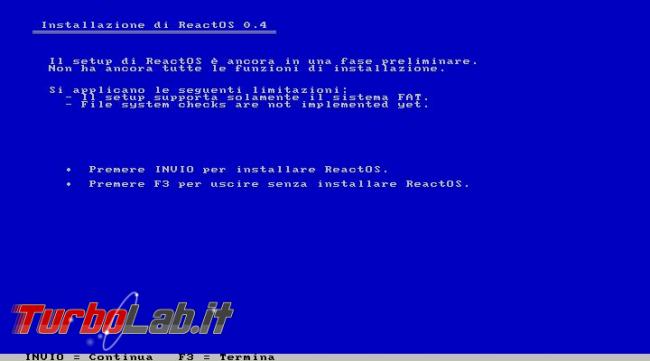 ReactOS 0.4.0 prova - clone open source Windows cresce ancora, molto lentamente