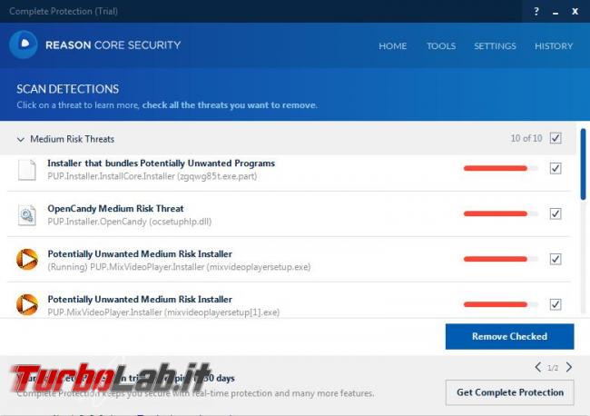 Reason Core Security l’anti-malware