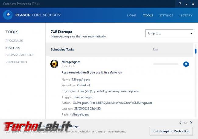 Reason Core Security l’anti-malware