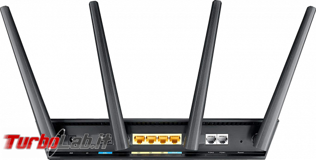 Recensione modem/router Asus DSL-AC68VG: massima potenza fascia alta (video) - Asus DSL-AC68VG modem-router retro