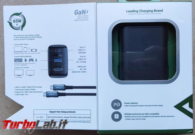 Recensione prova: caricatore-hub ACEFAST A17 65 W uscita video HDMI - IMG_20220520_143733